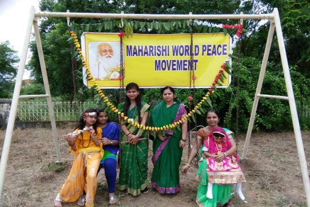 Hariyali Teej Celebration at Maharishi Vidya Mandir Narsinghpur